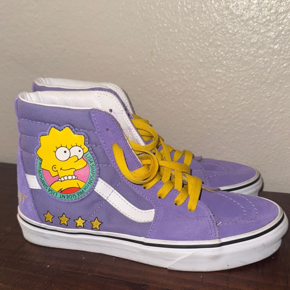 Vans x The Simpsons Sk8 Hi (worn one time only — priced to sell)